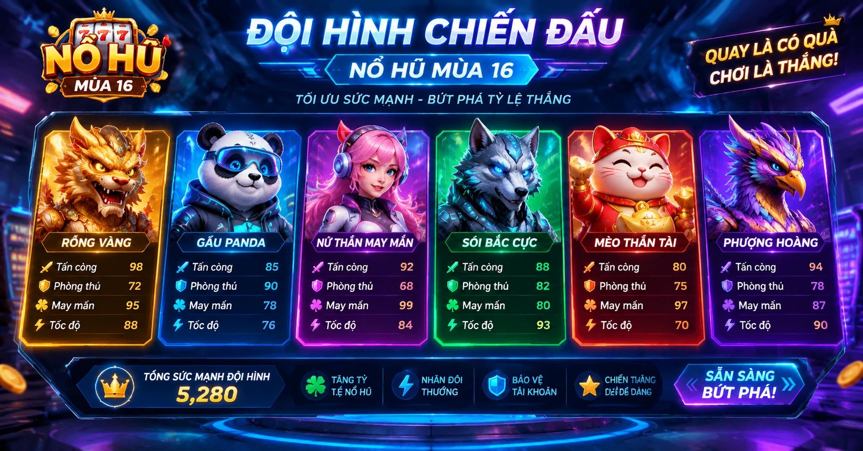 Đội hình nổ hũ mùa 16 – Bí quyết chiến thắng đỉnh cao - image 3
