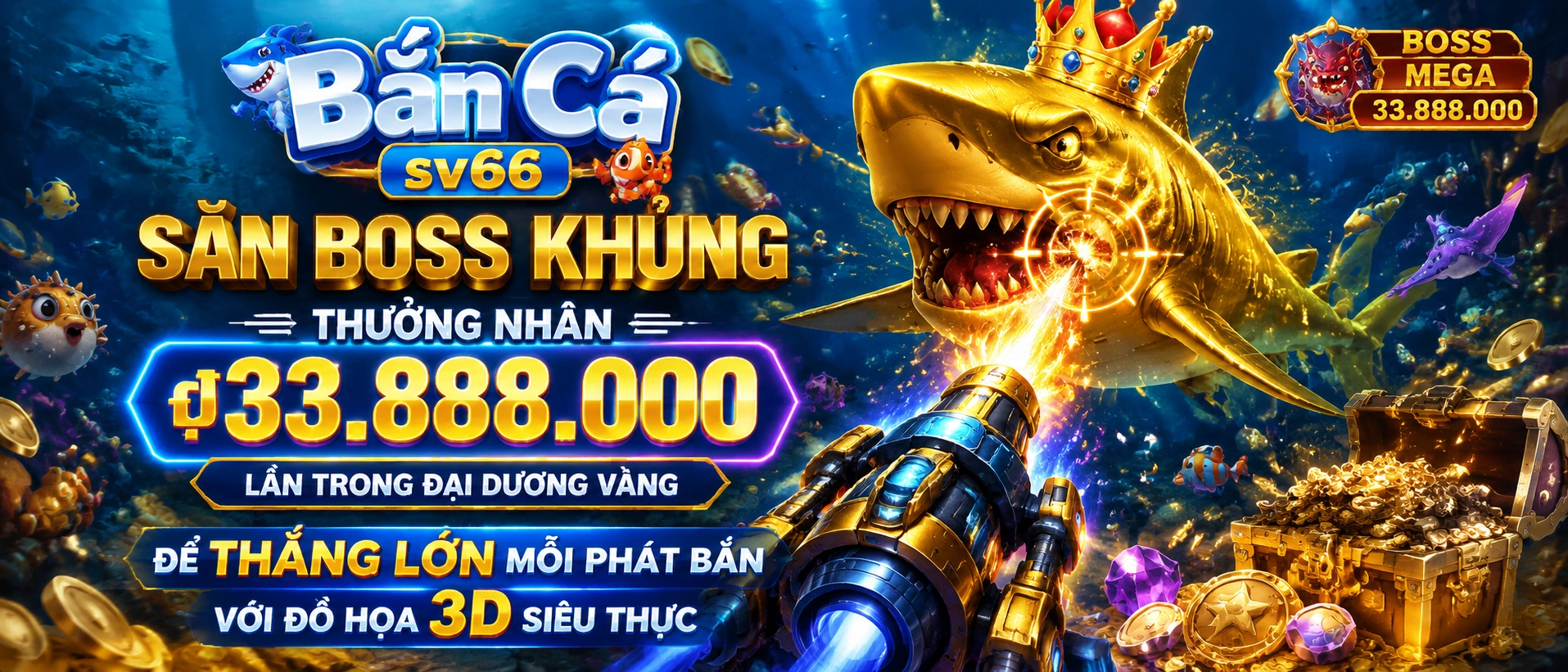 Khu vực Bắn Cá trên mobile của SV66