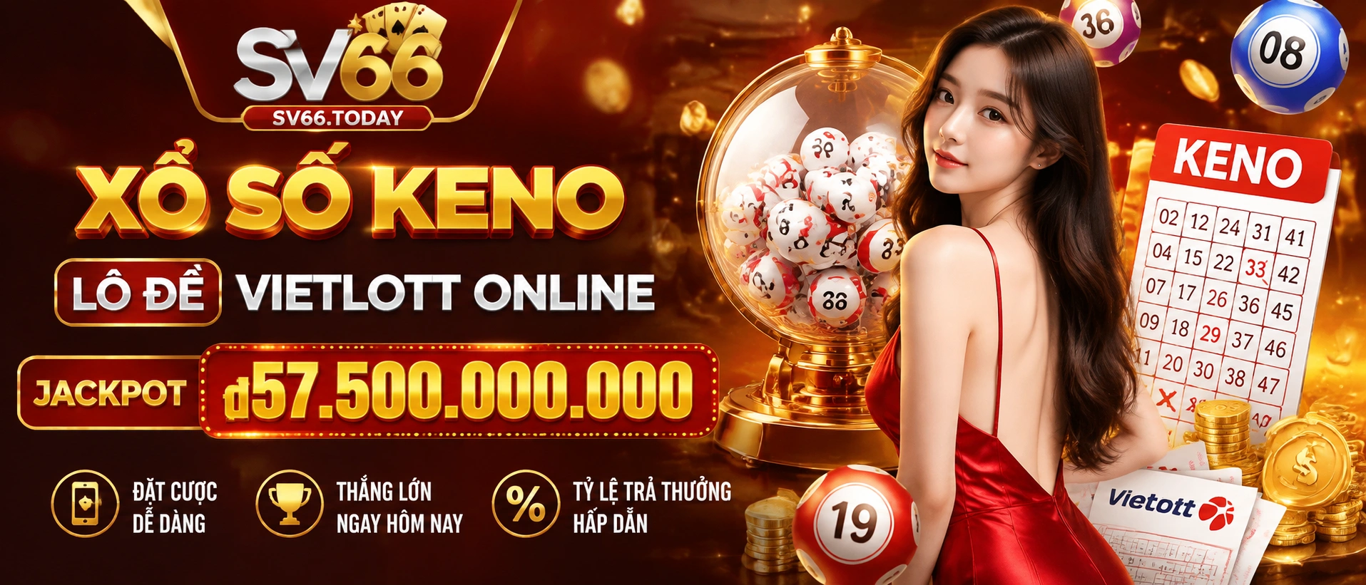 Trải nghiệm xổ số SV66 trên mobile web với bố cục gọn